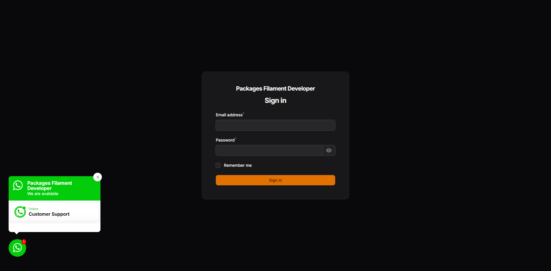 Widget Position Left Open