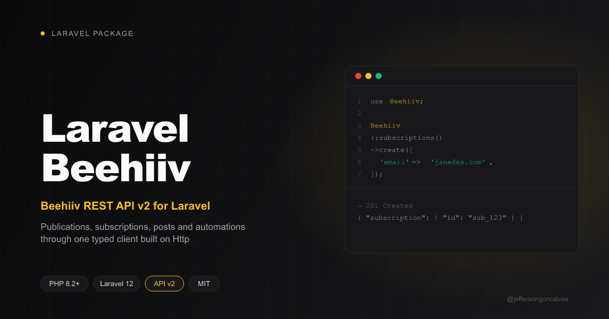 Laravel Beehiiv