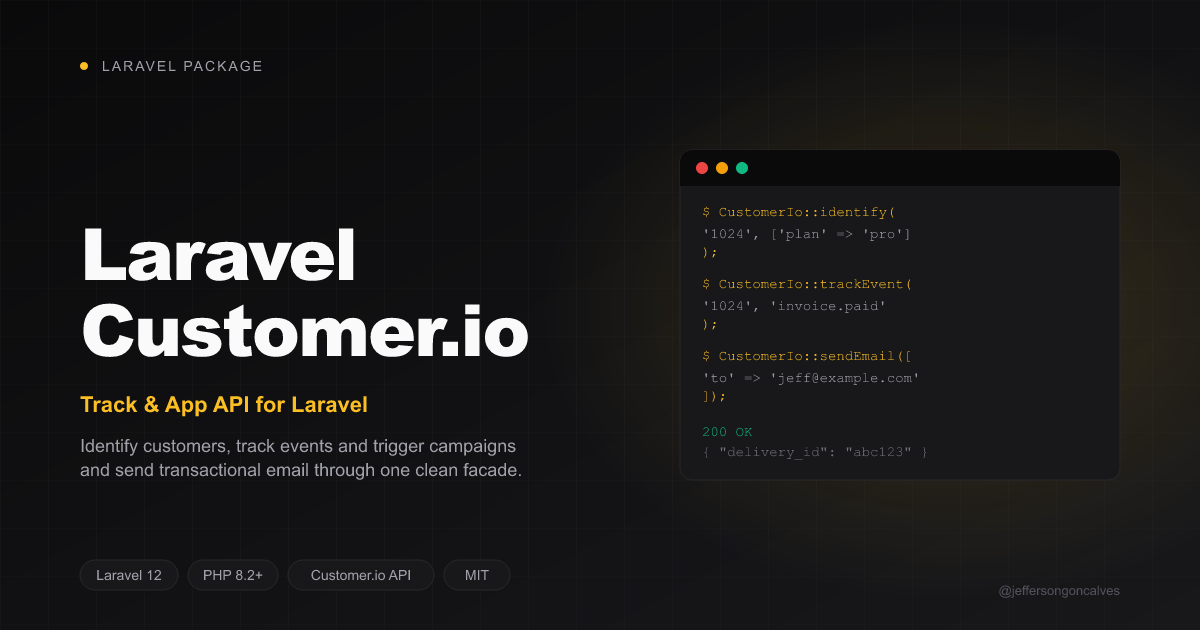 Laravel Customer.io