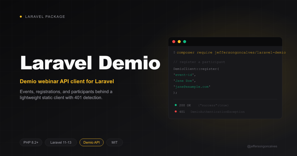 Laravel Demio