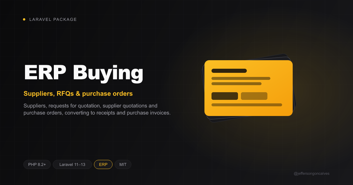 Laravel ERP Buying