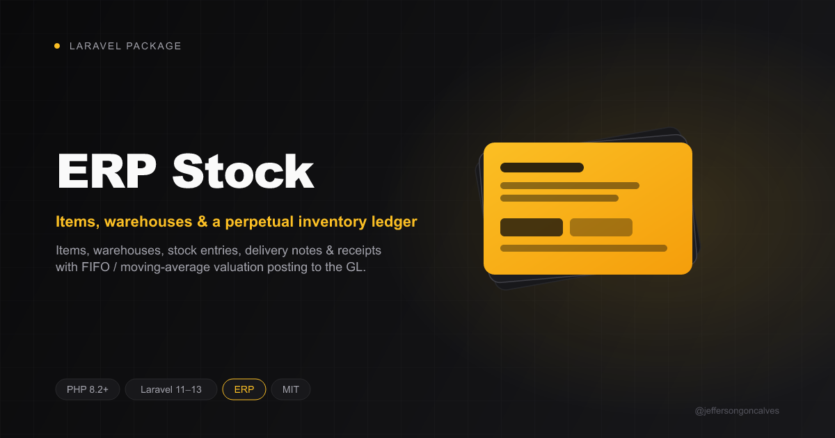 Laravel ERP Stock