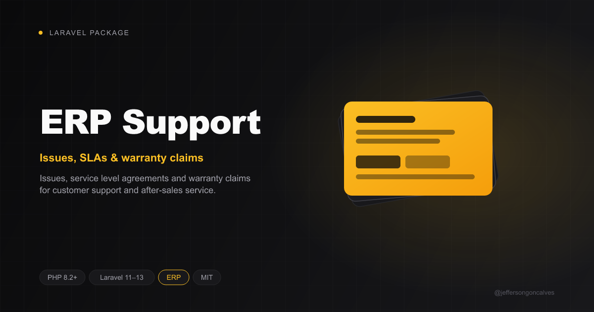 Laravel ERP Support