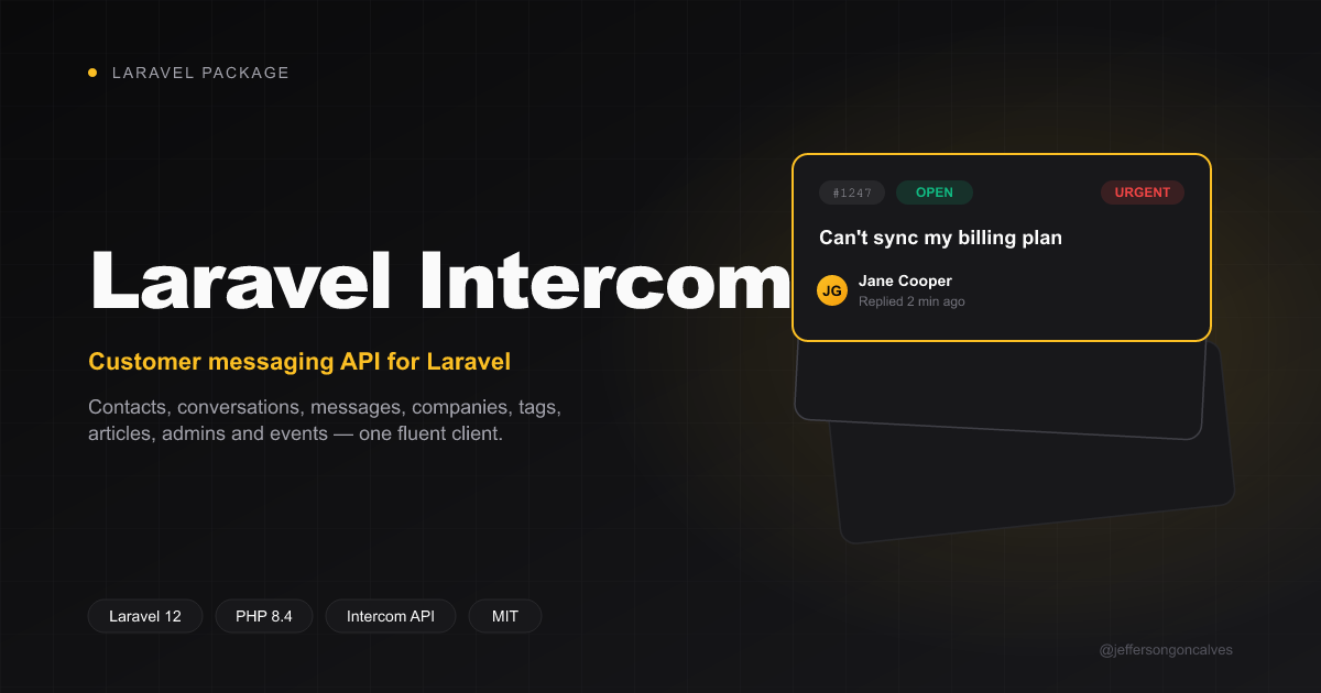 Laravel Intercom