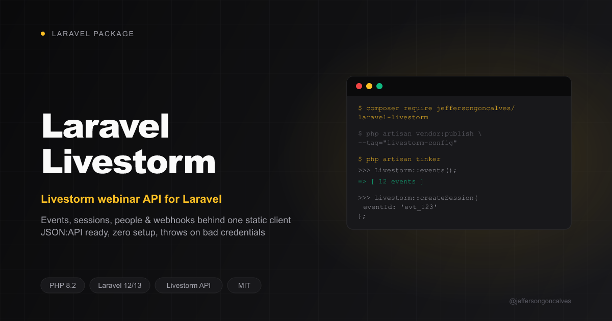 Laravel Livestorm