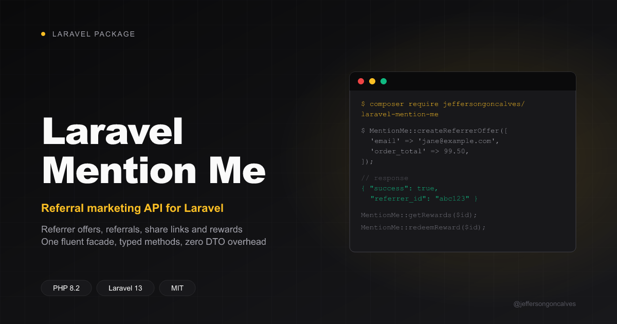 Laravel Mention Me