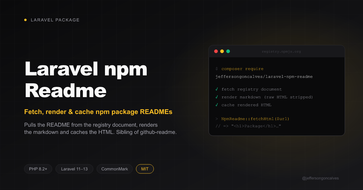 Laravel npm Readme