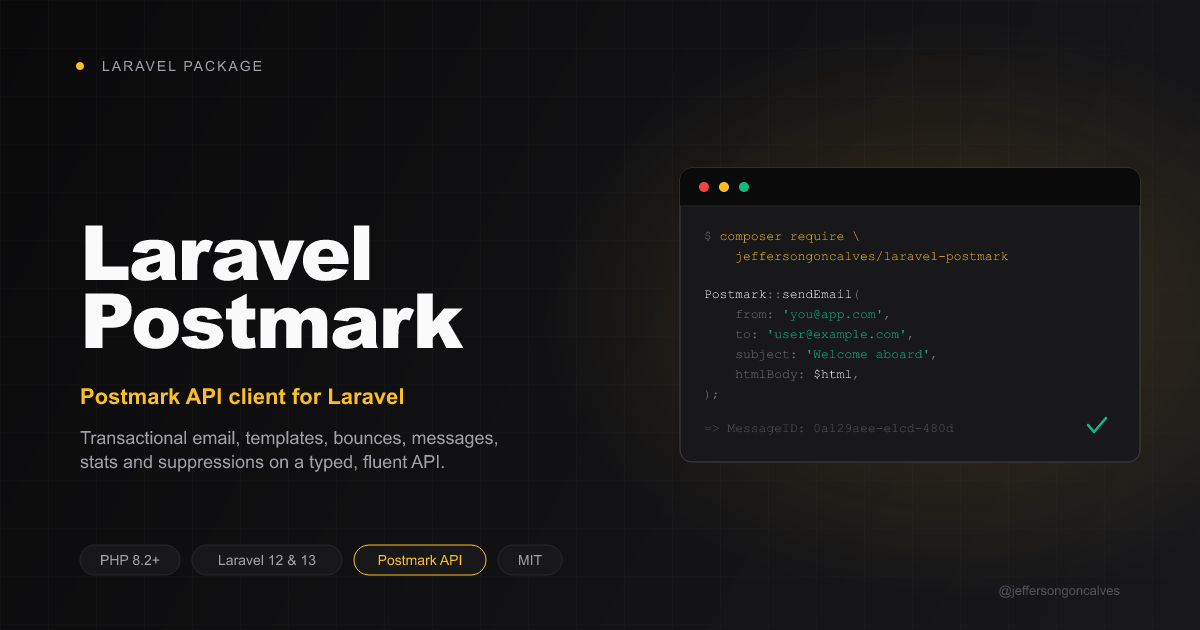 Laravel Postmark