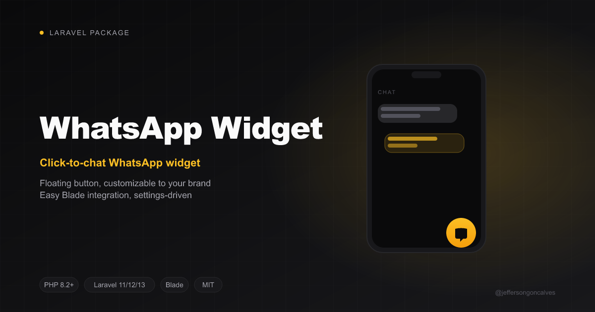 Laravel Whatsapp Widget