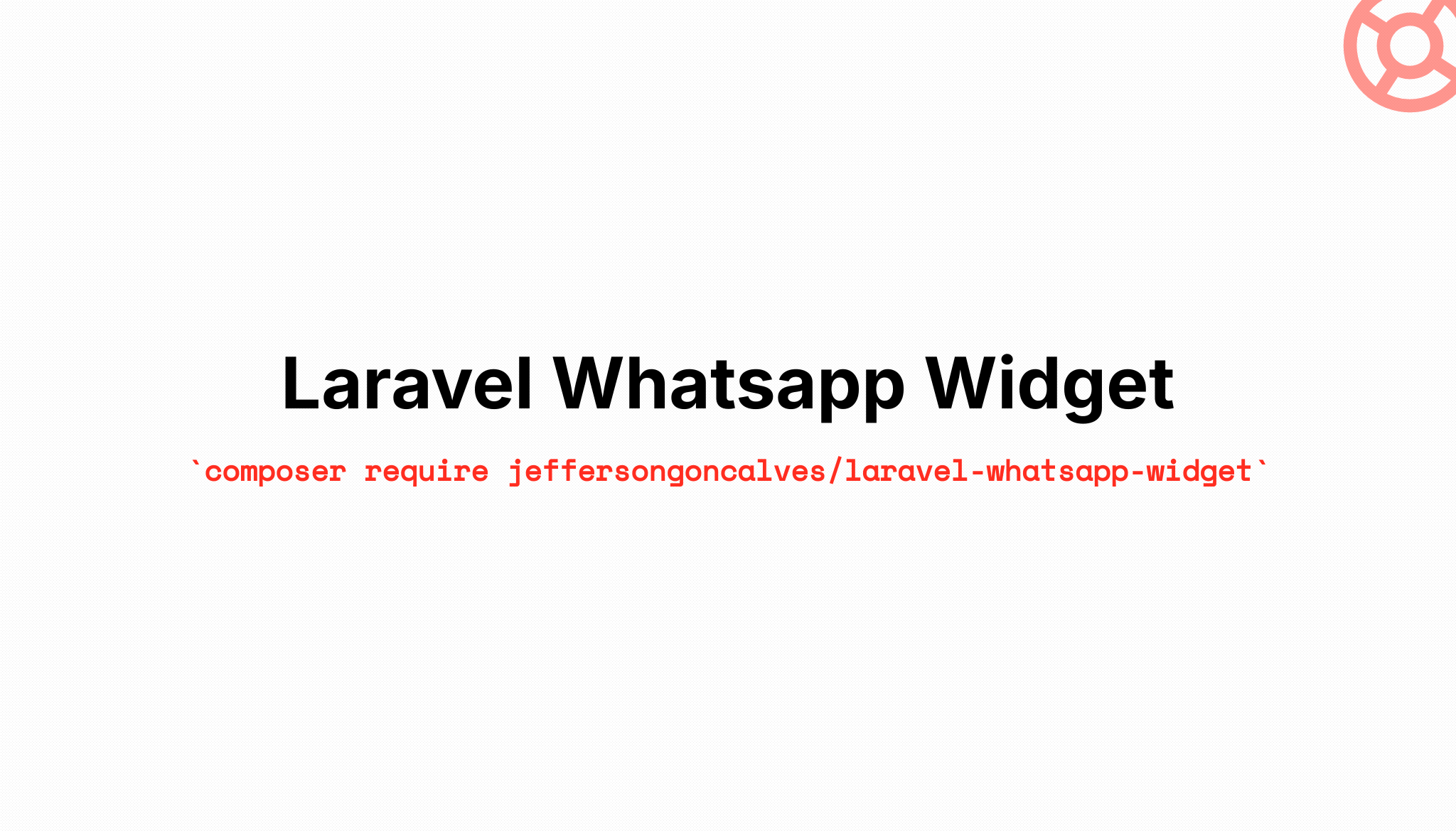 Laravel Whatsapp Widget