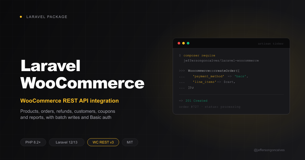 Laravel WooCommerce