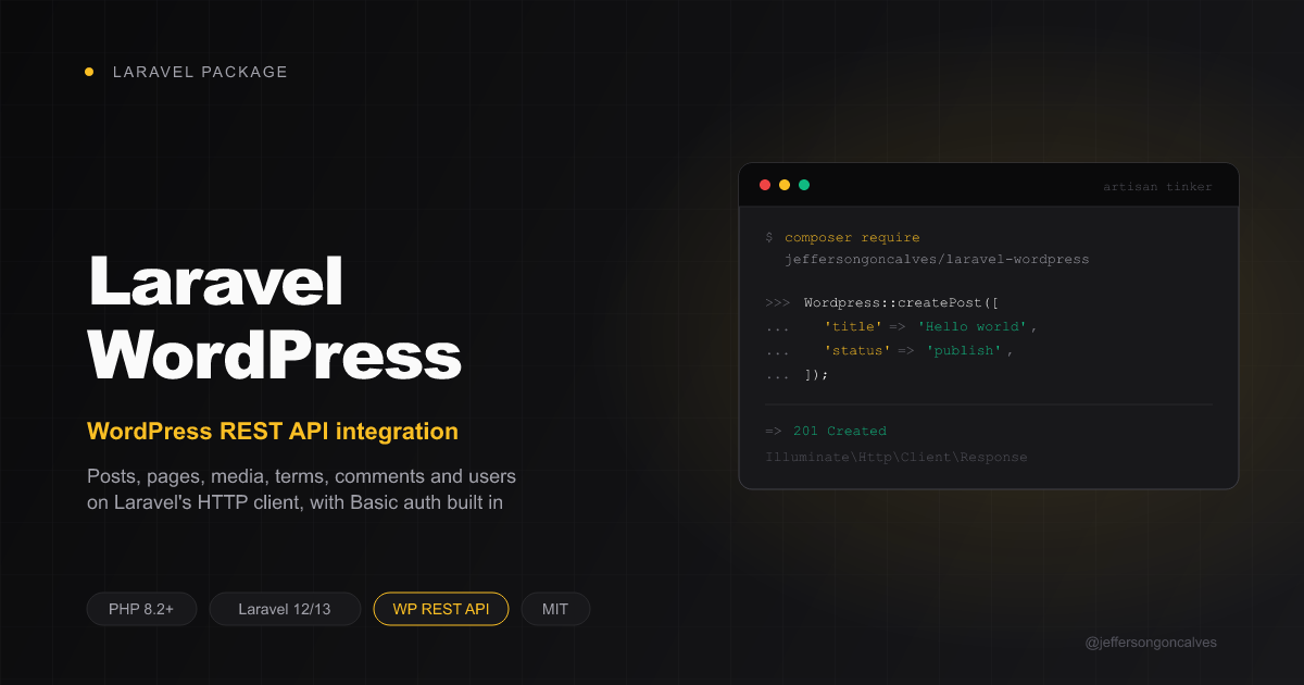 Laravel WordPress