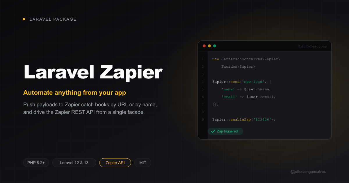 Laravel Zapier