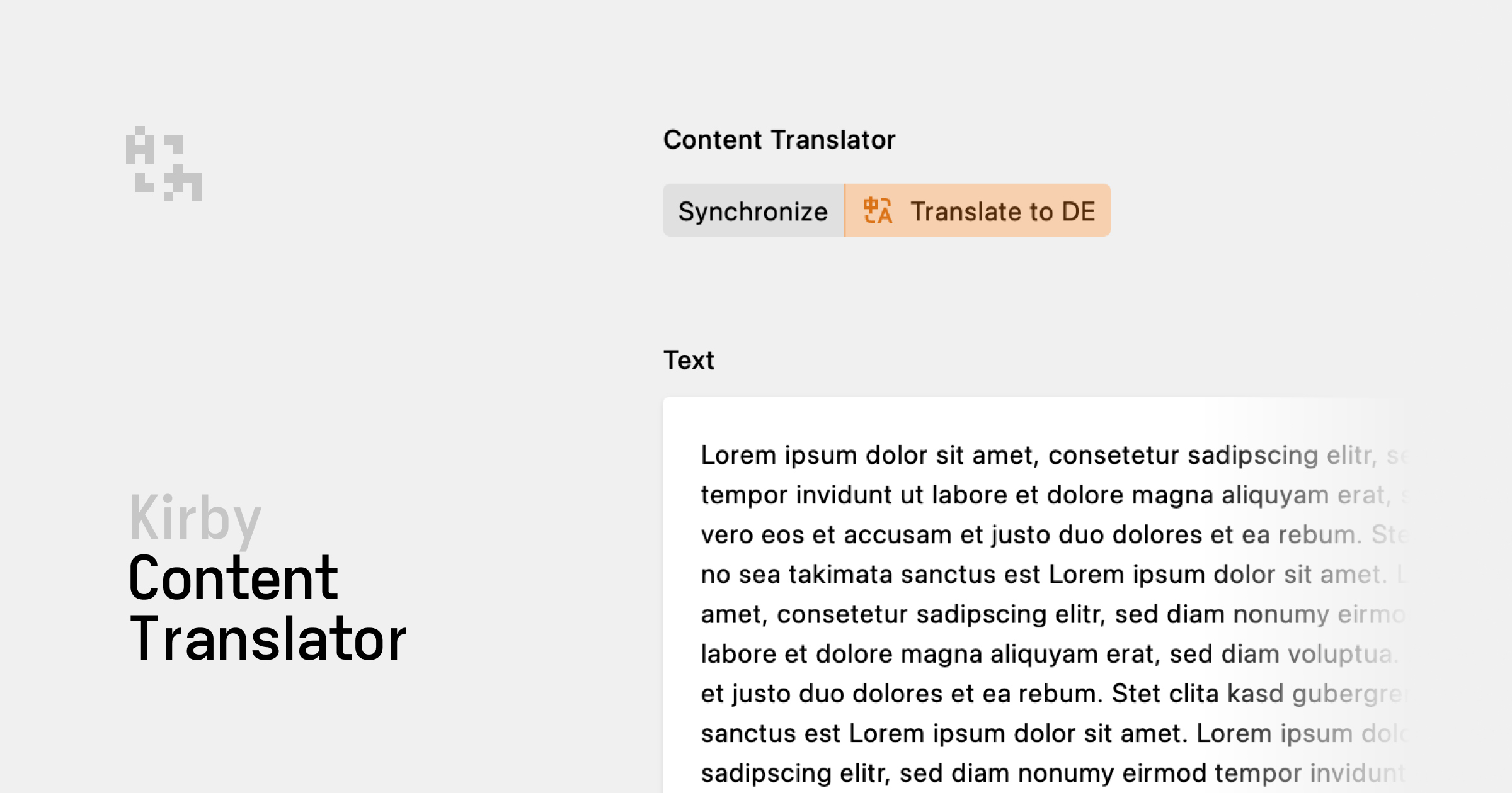 Kirby Content Translator