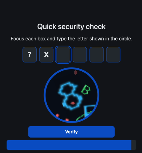 Scatter captcha
