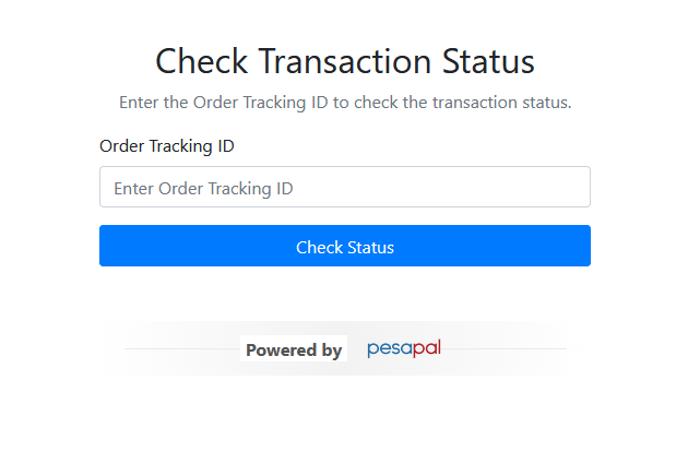 Check Transaction Status 