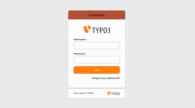Backend Login Preview