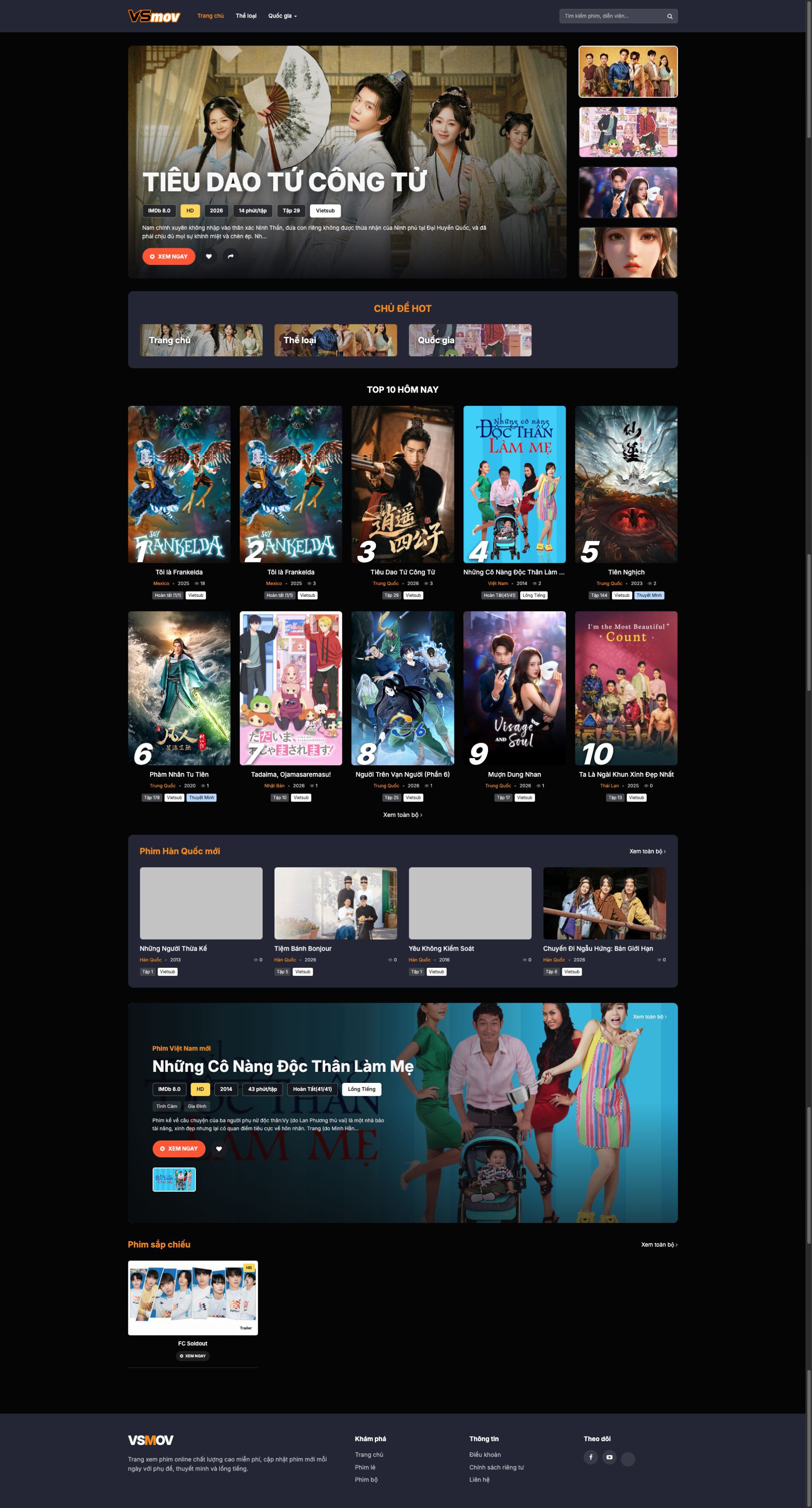 Trang chủ VSMOV Theme Phim