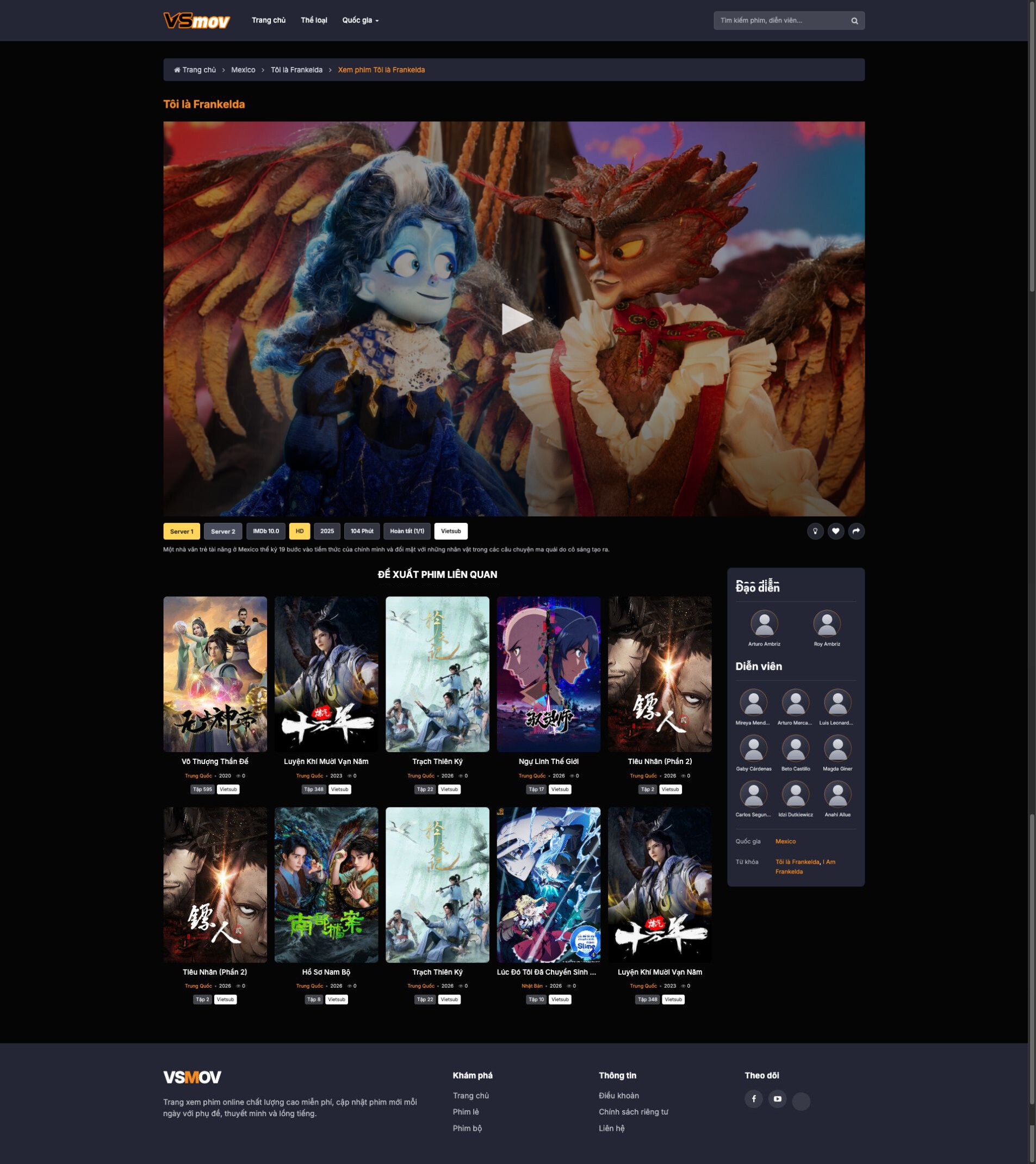 Trang xem phim VSMOV Theme Phim