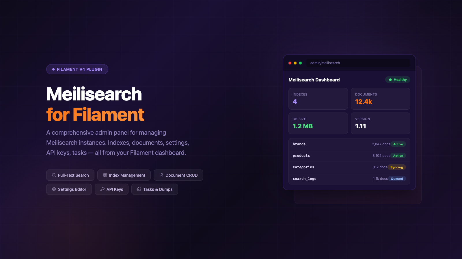 Filament Meilisearch Plugin
