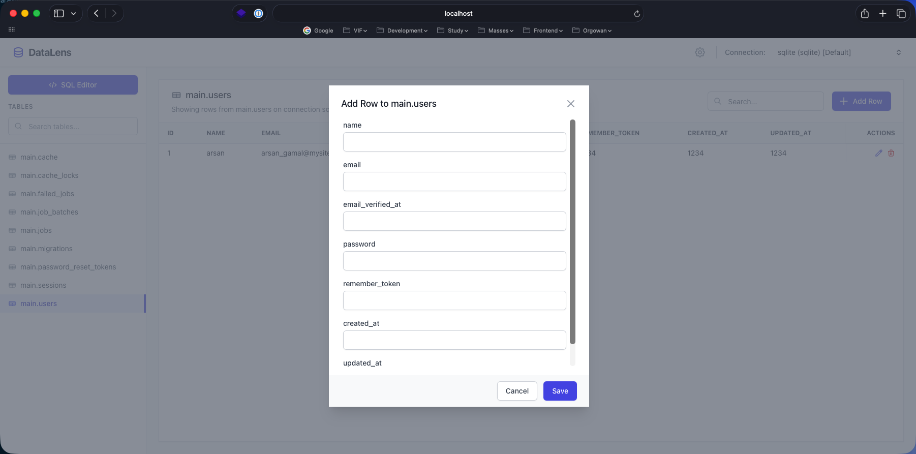 Add Row