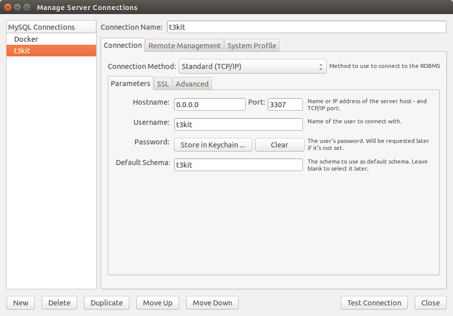 Screenshot of MySQL Workbench interface