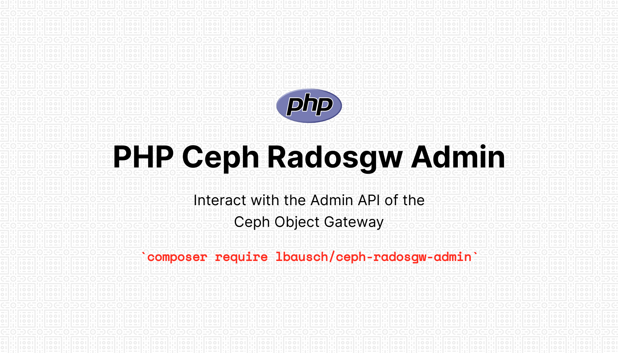 PHP Ceph Radosgw Admin