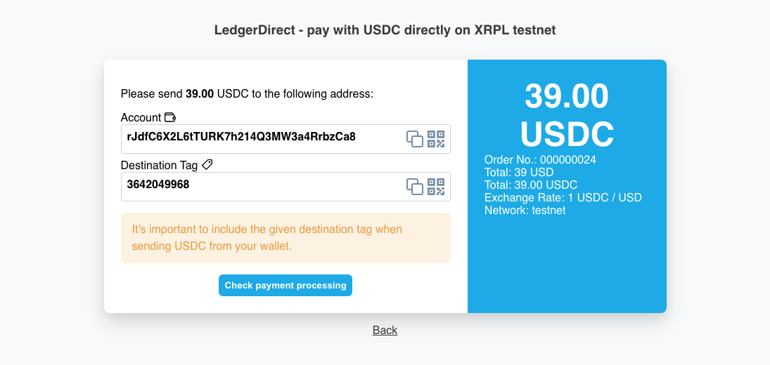 Payment Page