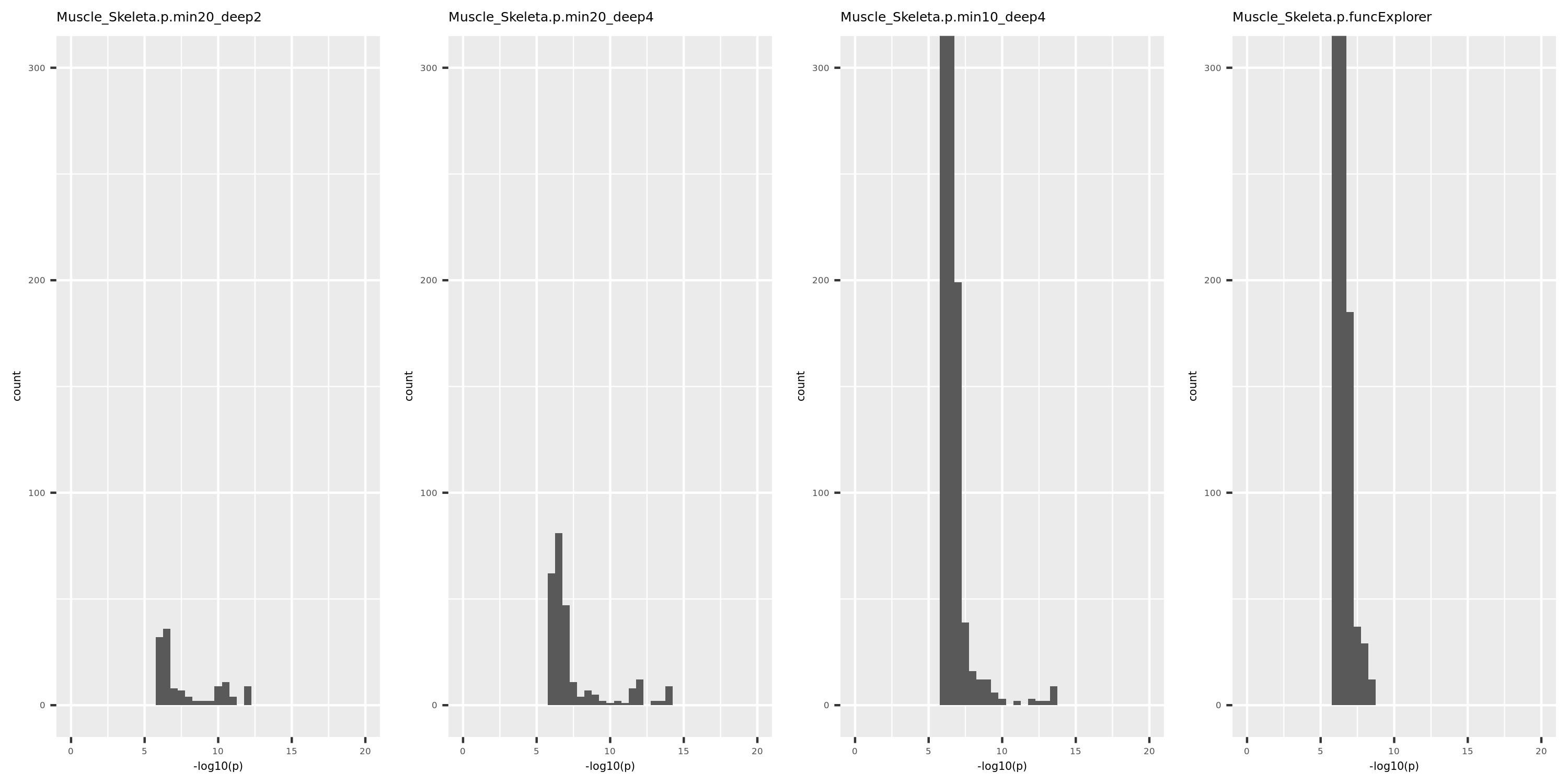 p distribution of Muscle