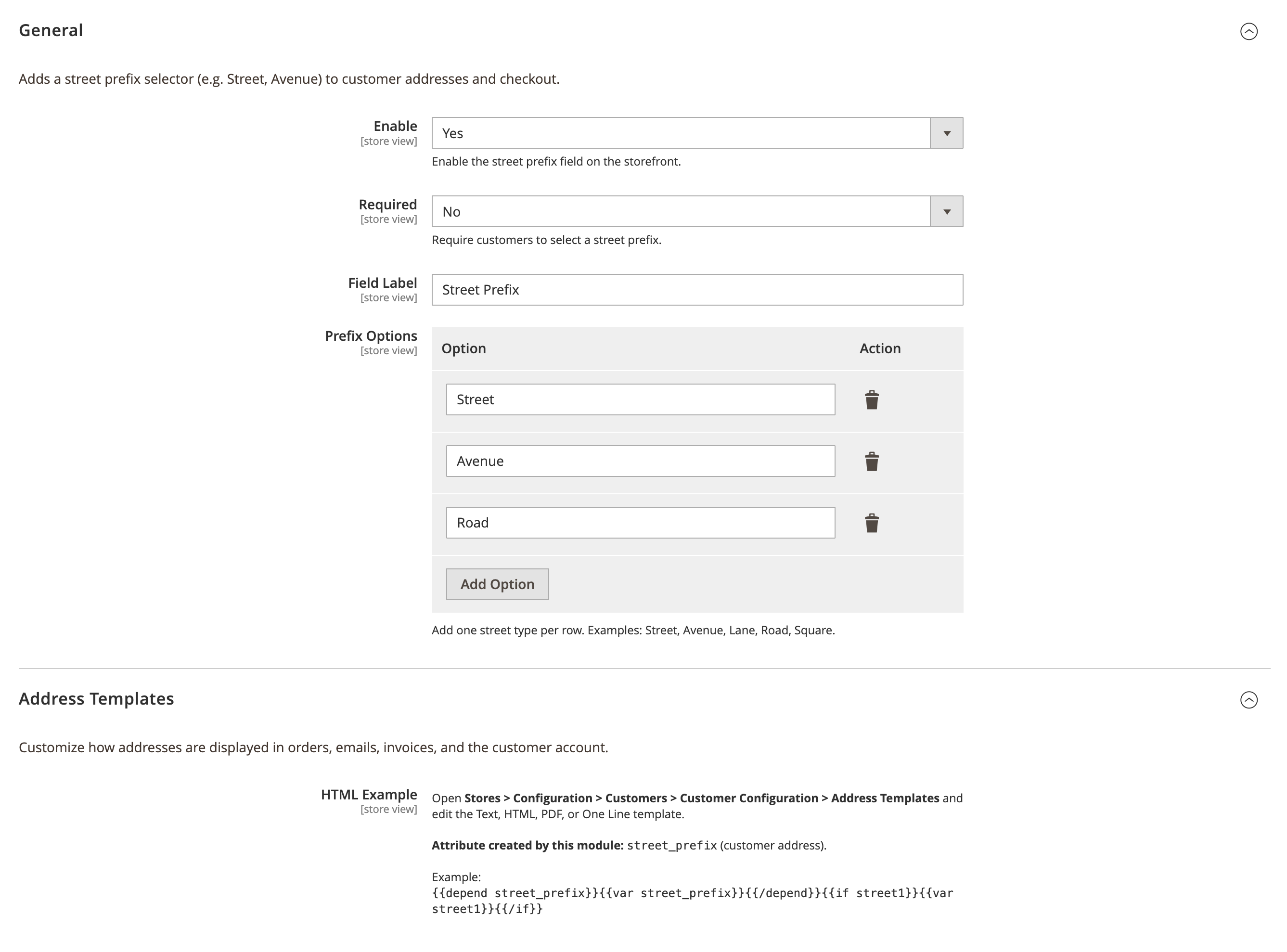 Admin Configuration