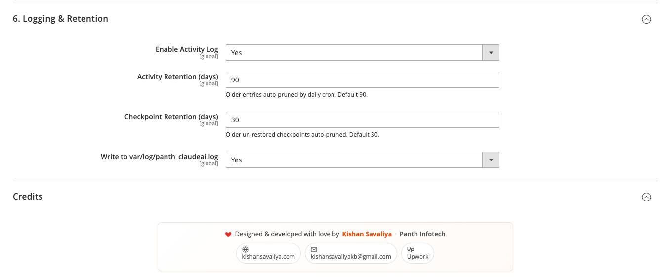 Logging & Retention