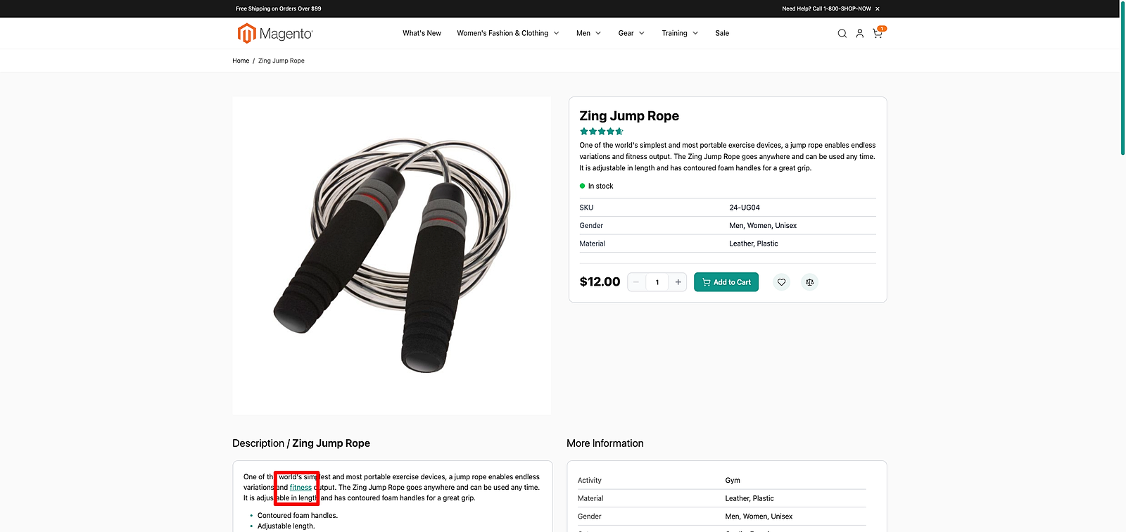 Hyvä product — fitness