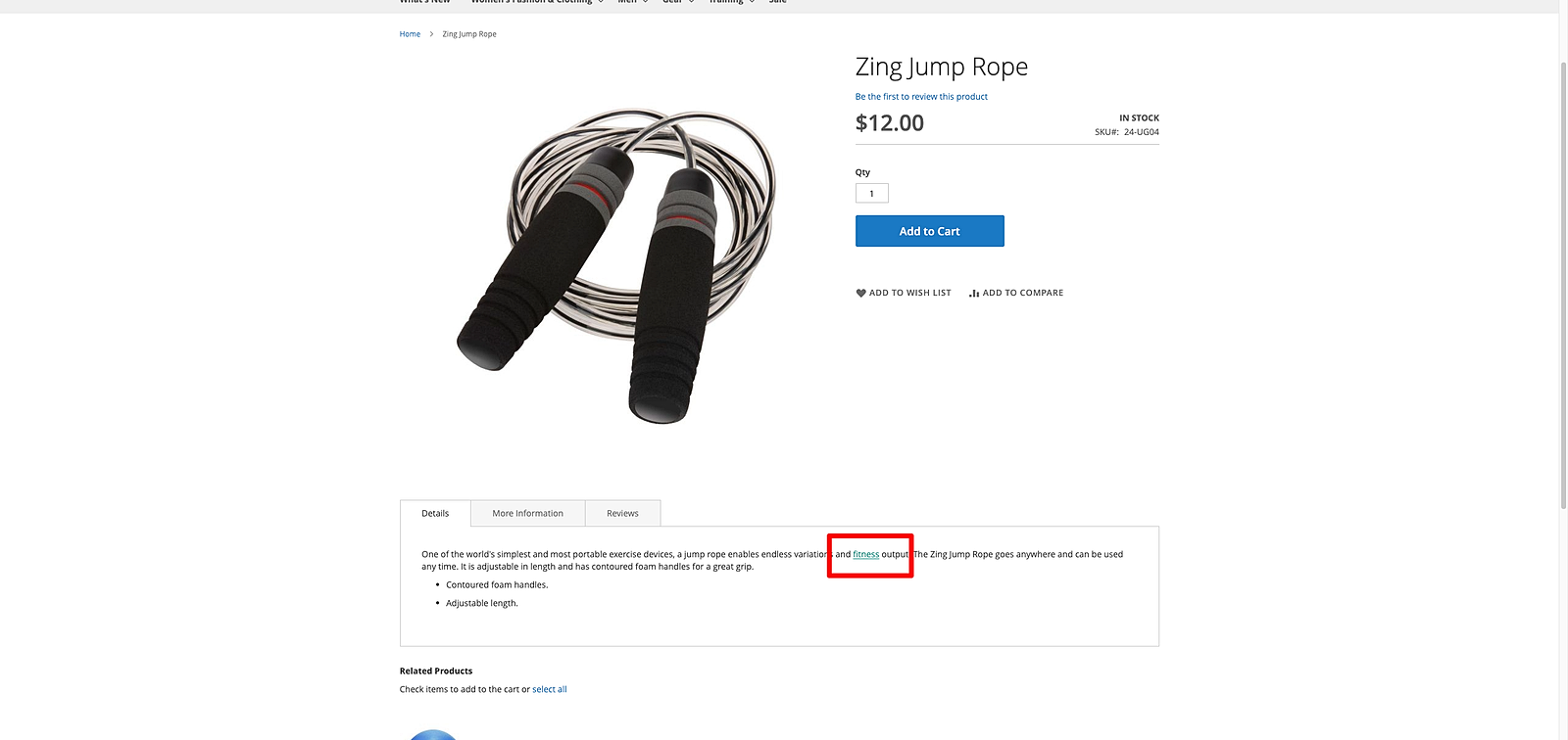 Luma product — fitness