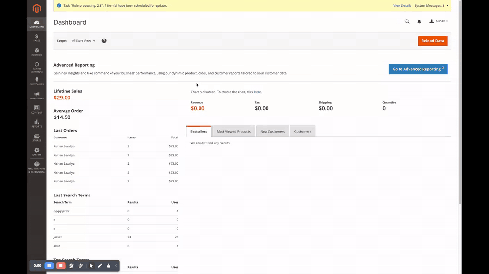 Admin walkthrough — Filter SEO Rewrites and Filter Meta in action