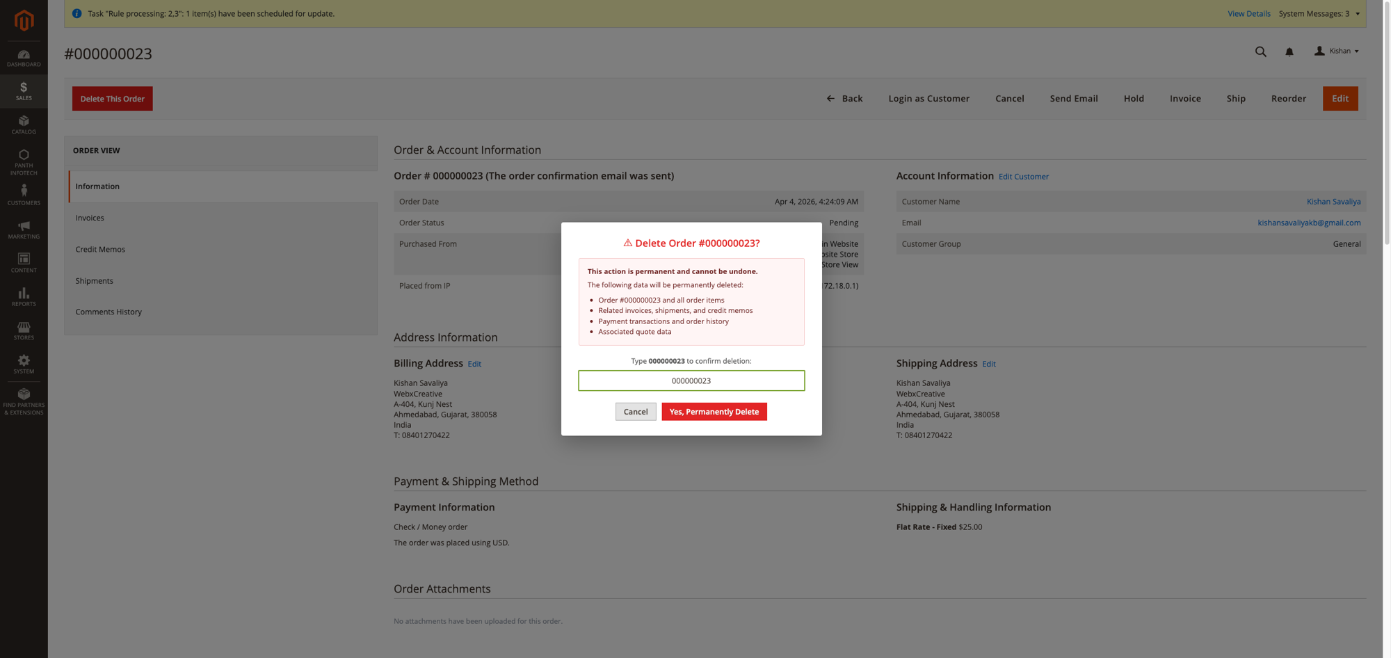 Double Confirmation Modal