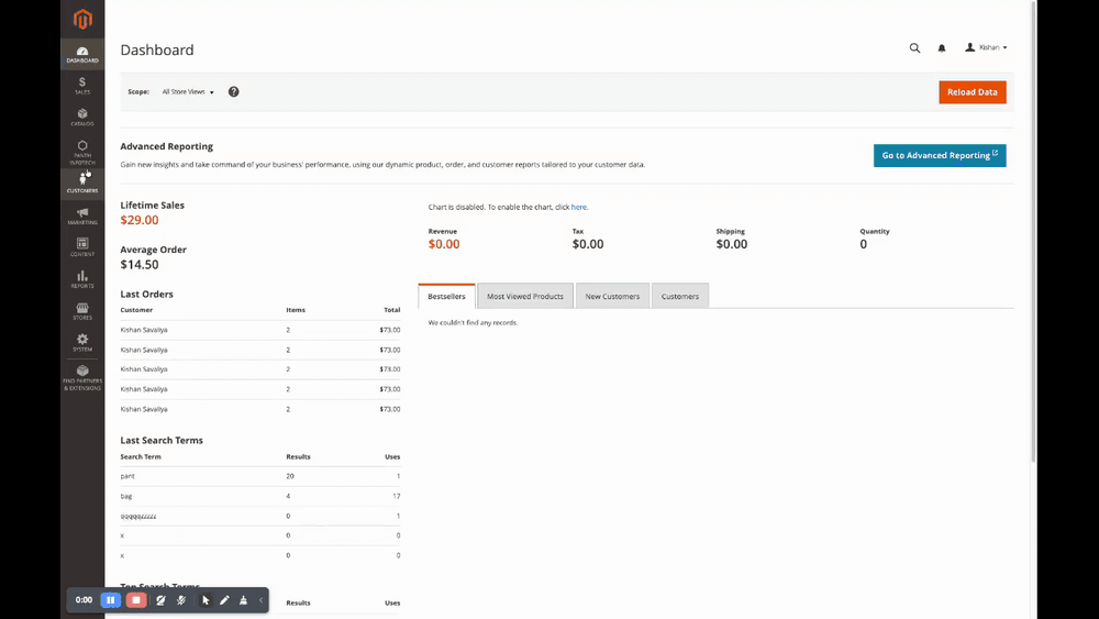 Price Drop Alerts admin demo