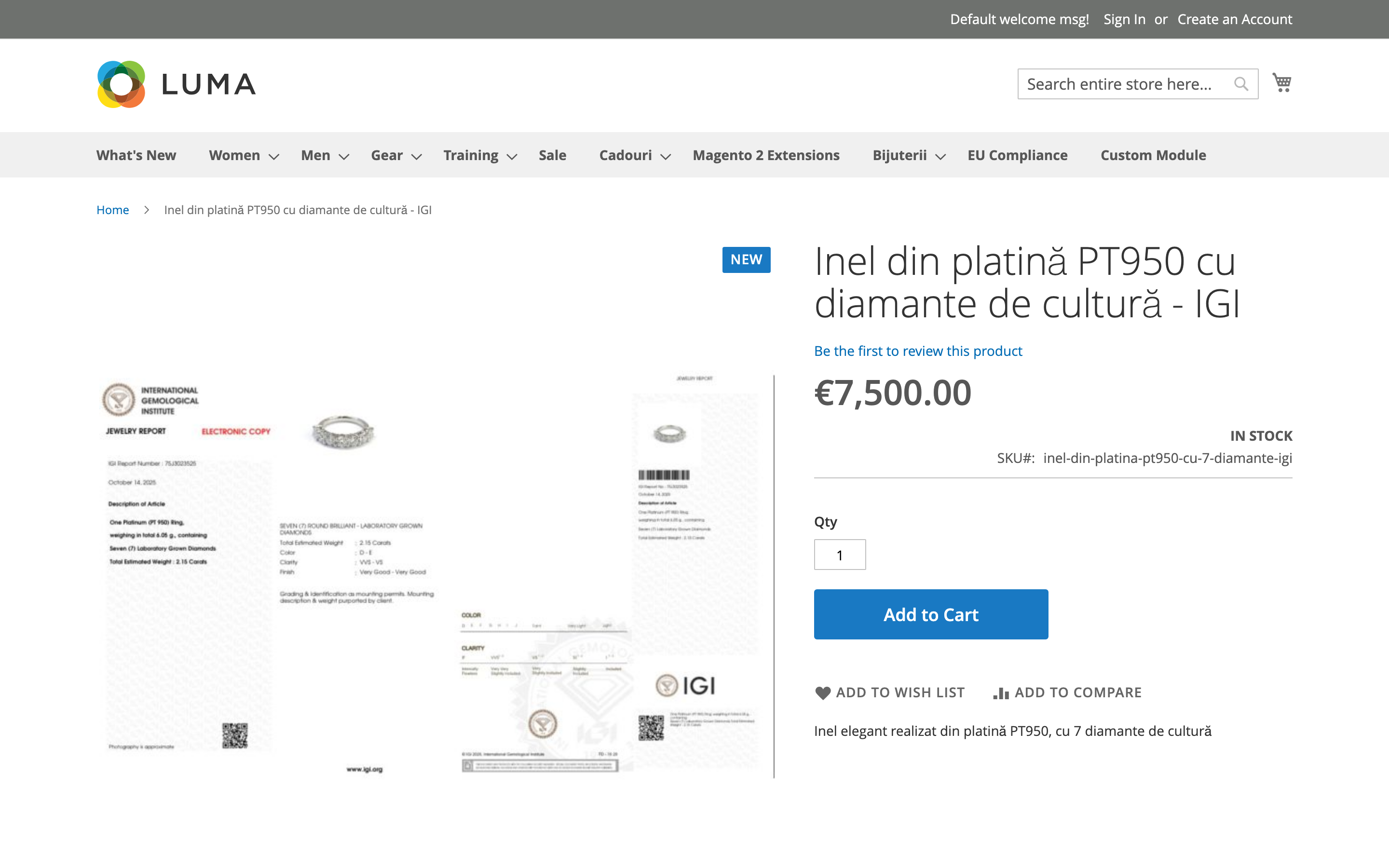 Product page badge