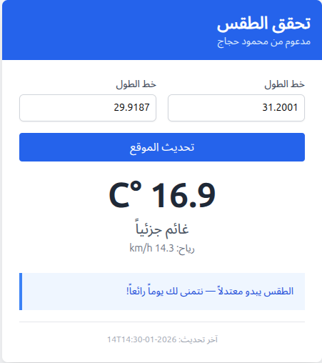 Sample view as Arabic