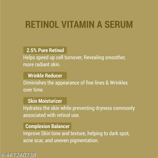 Retinol Vitamin A Facial Treatment Serum for Wrinkle Reduction, Smooth Texture, Hydration Support & Even-Looking Skin Tone – Night Repair Anti-Aging Formula – 30ml - MC-FASHIONS.COM