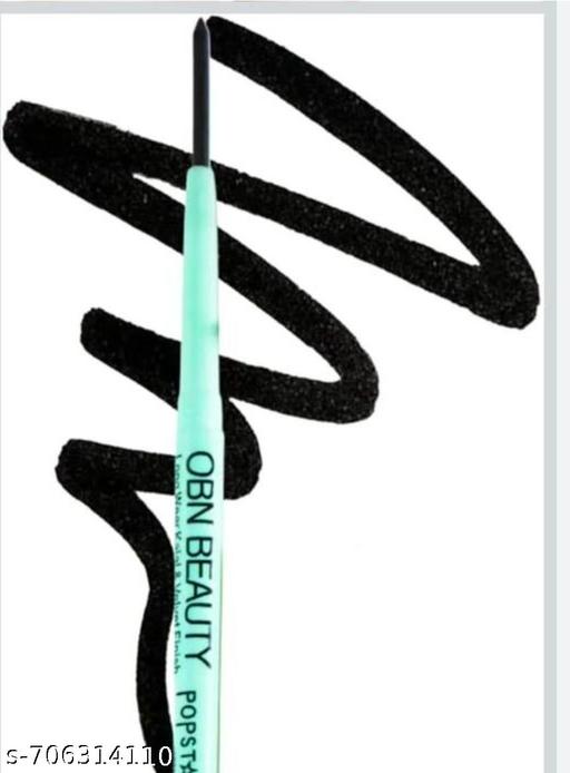 OBN Beauty Long Wear Waterproof Kajal Pencil | Bold Black Smudge Proof Kohl | Long Lasting Velvet Finish Eye Kajal for Women & Girls - MC-FASHIONS.COM