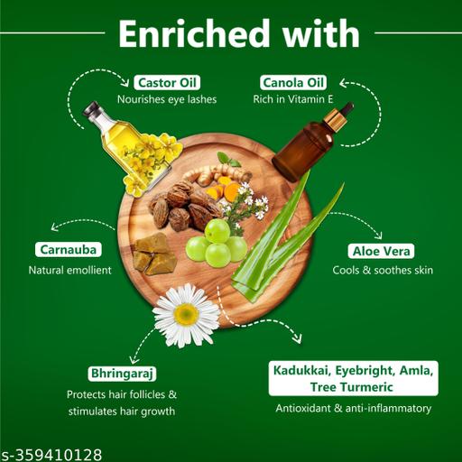 Kajal Supreme Herbally Enhanced, 1.5g (Pack of 2), Black, Deep Black Matte Finish, Smudge-Proof, Water-Resistant, Vegan, Earthen Pigments, Extracts of Aloe & Carnauba, 6-hr stay, Built-In Sharpener. - MC-FASHIONS.COM
