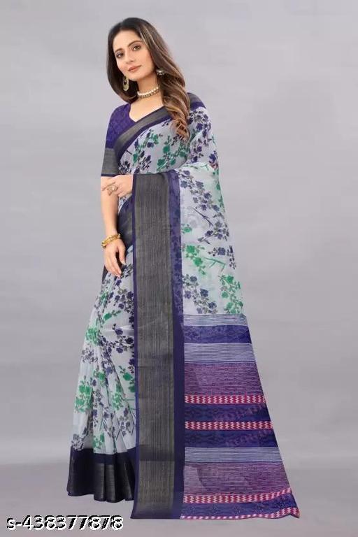 Trending cotton sarees with blouse 399 - MC-FASHIONS.COM