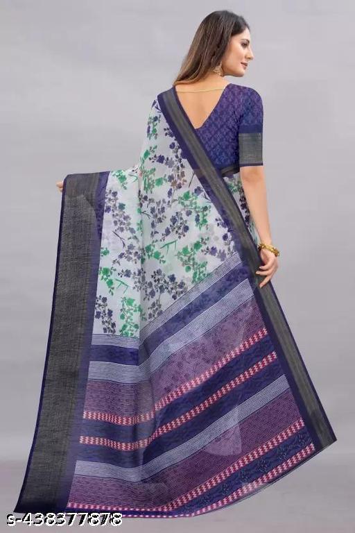 Trending cotton sarees with blouse 399 - MC-FASHIONS.COM