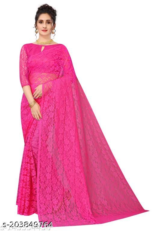 Net Flower Saree - MC-FASHIONS.COM