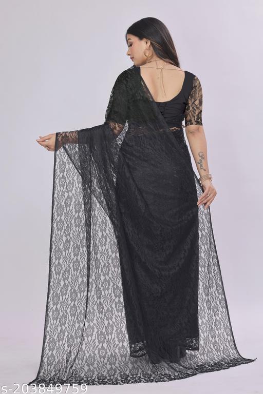 Net Flower Saree - MC-FASHIONS.COM