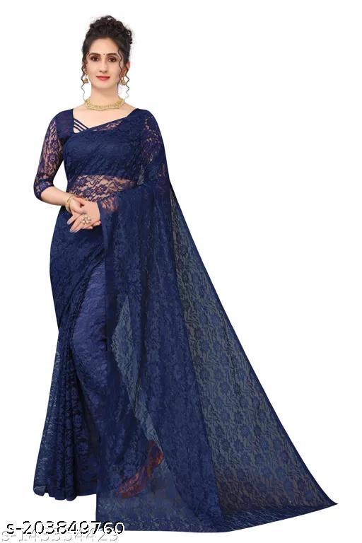 Net Flower Saree - MC-FASHIONS.COM