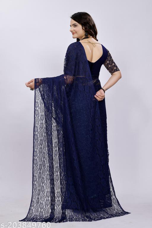 Net Flower Saree - MC-FASHIONS.COM