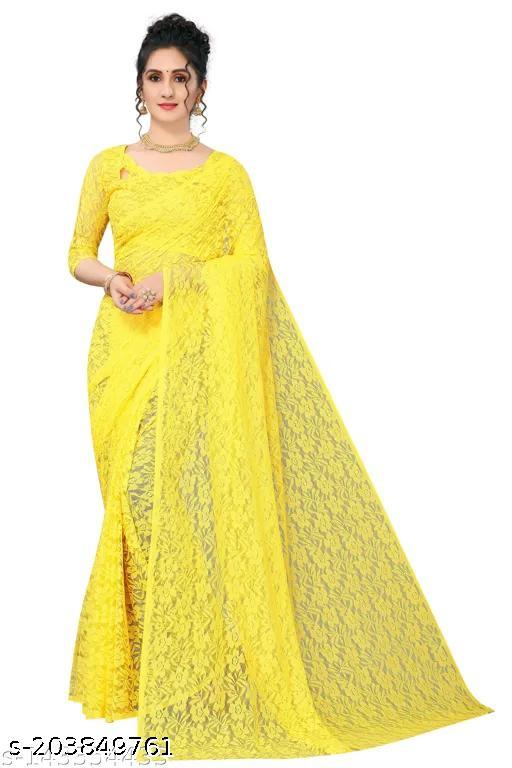 Net Flower Saree - MC-FASHIONS.COM