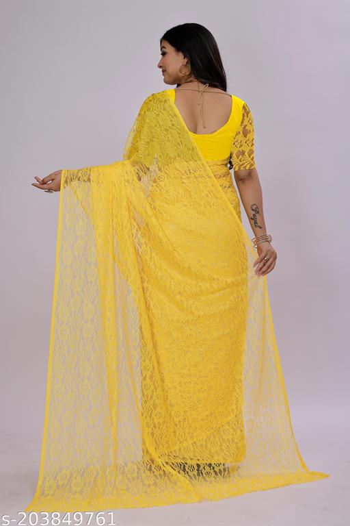 Net Flower Saree - MC-FASHIONS.COM