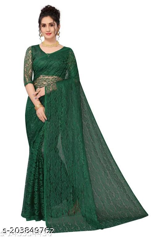 Net Flower Saree - MC-FASHIONS.COM